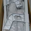 Cat Window Sill Perch with Large Bolster, Easy to Adjust & Assemble Cat Window Seat for Windowsill & Bedside, Pet Hammock Bed for Large Cats and Kittens (Grey, L)