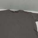 Ecavus Women's Casual Maternity Shirts Split Side Pregnancy Tops Blouses Short Sleeve Loose Fit Maternity Clothes (X-Large, Dark Gray)