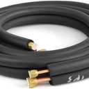 Pipe Insulation Foam Tube 1-1/2"ID*3/8" Foam Tubing Black Pipe Cover Heat Preservation for Outdoor Water Pipe Insulation,AC Unit, Guitar Stands, Exercise Machine Handle and Roof Rack Etc