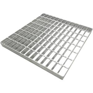 16in Galvanized Steel Drain Grate-Durable Heavy Duty Metal Catch Basin Grate for 16" Concrete Catch Basin,Outdoor Drainage Grates for Garage,Sewer, Dowmspout,Driveway (15.55x15.55 in) (Silver-1 Pack)