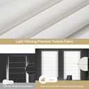 No Tools No Drill Roman Shades, Cordless Light Filtering Roman Blinds for Windows, Room Darkening Window Shades, Smooth Push & Pull, Easy to Install, White, 24" W × 48" H