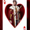 Soulchen 6 ft Large Casino Theme Party Decoration Poker PVC Cardboard Backdrop King of Hearts Stand up Sign, Casino Photo Props Las Vegas Game Night Birthday Party Decoration, Playing Cards Themed