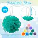 10 Pcs Bath Loofah Shower,Mesh Sponge Pouf,Soft Mesh Shower Loofahs for Body Wash,Bathing Accessories,Bathroom(10 Colors)