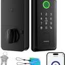 Keyless Entry Door Lock,Smart Keyless Entry Door Lock, Fingerprint Smart Locks for Front Door,Smart Deadbolt Lock, Built-in Wi-Fi APP Control-Passcode Remotely, Easy Installation