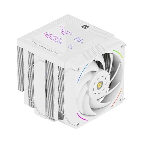 Thermalright Phantom Spirit 120 Digital Snow CPU Cooler,Dual PWM Fans, 7 Heat Pipes CPU Cooling,Digital Screen Top Cover-Magnetic Attraction,for lga1700/1851/1150/1151/1200, AM4/AM5,Heatsink Cooler