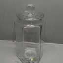TableCraft Octagon Classic Beverage Dispenser, 1 Gallon Clear Soda Lime Glass Drink Server with Lid and Knob Top, 6" x 8" x 12.5", Vintage Style Countertop Container for Parties, Brunches and Catering