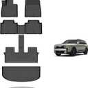 KELCSEECS Floor Mats & Cargo Liner for 2027 Kia Telluride Gas(Not for Hybrid) 7/8 Seats All Weather Kia Telluride Floor Mats Accessories
