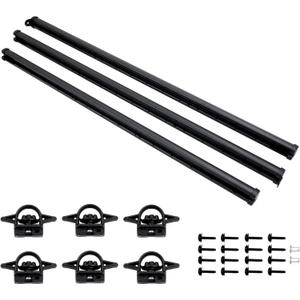 Trail Rail System, Bed Rail System, Compatible with Jeep Gladiator 2020 2021 2022 2023 2024 2025, Bed Tie Down Rails System | Replace# 82215956, Cargo Bed Rail System, Bed Track System