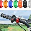 RUTU CNC Motorcycle clamp 7/8 inch Dirt Bike Brake Lever Holder Clamp 1 1/8 for Brake Master Cylinder Clutch Perch Pit Bike CRF250 DRZ YZ KX ATV Quads 4-Wheeler Handlebar Refit Accessories, Black