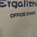 Ergalithic Office Home Ergonomic Desk Chair-Computer X-Shaped Chair Mesh PU Leather with Adjustable Lumbar Support-Executive Chair High Back with Headrest Flip-Up Arms for Long Hours (Khaki), 24.8" W x 25.6" D x 47.24" H