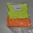 Women's Neon Scrunch Crew Socks 80s 90s Retro 3-Pack Cotton Stacked Boot Calf Cozy Ribbed Slouchy Socks Size 5-10 (1-white/Neon Green/Neon Orange)