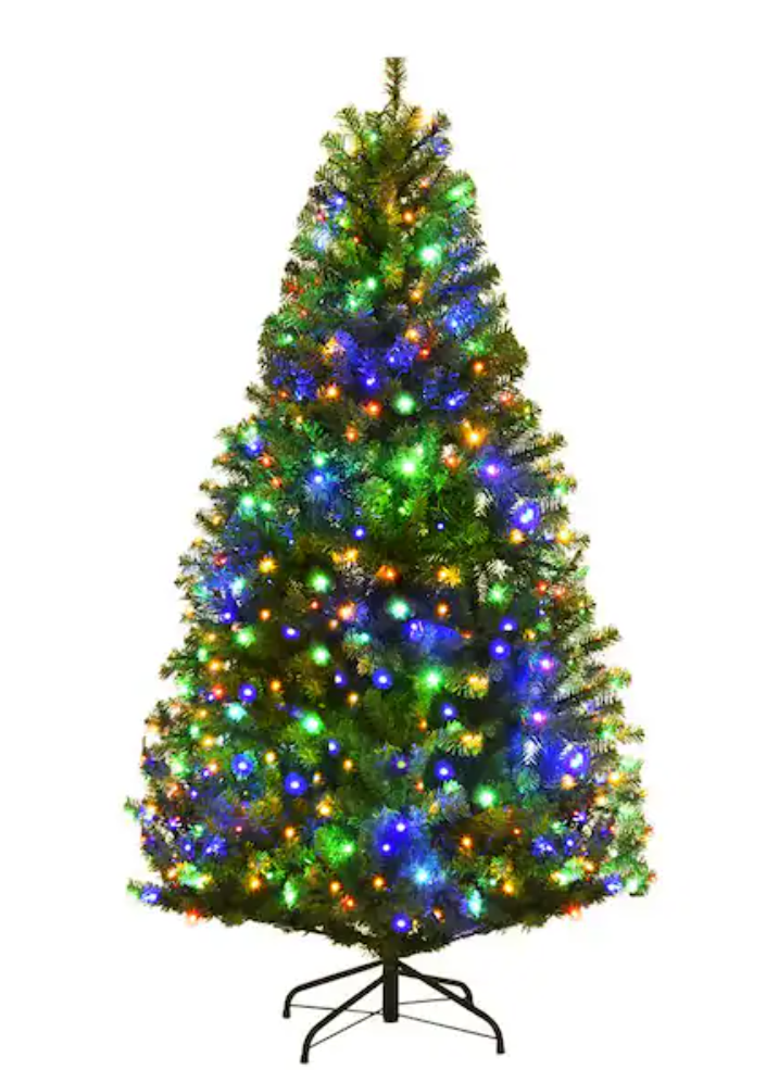 5 ft. Pre-Lit Artificial Christmas Tree with 150 LED Lights
