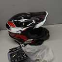 DOT Adult ATV Dirt Bike Helmet with Goggles Gloves & Mask Adjustable Sun Visor Motorcycle Adults Helmet Off-Road Motocross Downhill Moped MX for Unisex-Adult-Victory Red, XXL