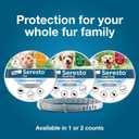 Seresto Flea & Tick Collar For Dogs Over 18 lbs., Treatment & Prevention, Vet-Recommended, 8 Month Protection, Large