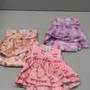 CuteBone Female Dog Diapers with Skirts 3 Pack Reusable Puppy Dresses Pants for Heat Cycle Period, Size: L