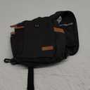 Sling Bag for Men, Large Crossbody Bag Men with Anti Theft Tunnel Lock Zipper Canvas Sling Backpack for Travel Hiking, Small, Black 