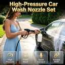 2026 New Power Jet Water, Turn Any Hose Into A High-Pressure Water Cleaning Jet, Heavy Duty Garden Hose Nozzle,Spray Nozzles for Cleaning Yard Patio Car