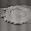 Bemis 7300SLEC Slow Close Toilet Seat, Easy Clean Hinges and Durable Plastic Seat, Made in USA, Elongated, White