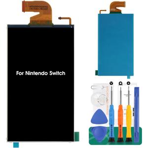 for Nintendo Switch Screen Replacement LCD Display Panel Repair Parts, Include Tempered Glass