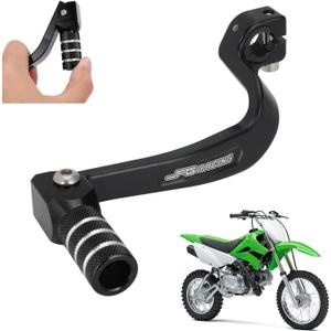 JFG RACING Motorcycle Gear Shifter Folding Shift Lever CNC for KLX 110 KLX110 KLX110L KLX110R 2010-2023 Dirt Pit Bike Black