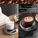 Coffee Mug Warmer Intelligent Control Type, Mug Warmer, Three-Level Controlled Constant Temperature Heating 8H Auto Shutdown Coffee Cup Warmer is Used in Different Scenes Such as Home and Office