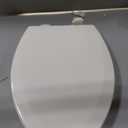 Bemis 1500EC Durable Wood Toilet Seat with Easy Clean Hinges, Made in USA, Elongated, Biscuit