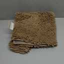 Smiry Luxury Chenille Toilet Rugs U-Shaped 24x20, Soft Absorbent Non-Slip Contour Bathroom Rugs for Toilet, Machine Washable Contoured Bath Mats, Camel