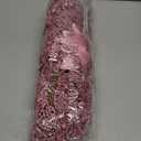 18 Pack 3 Styles 17 Inch Christmas Glitter Poinsettia Berry Stems Ornaments Artificial Floral Branches Picks for Christmas Tree Home Vase Holiday Party Decor(Pink)