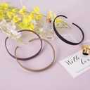 4 x 3PCS No Pressure Headbands for Glasses, Anti-Slip Flexible Plastic Headband, Thin Headbands Hair Band with Teeth for Eyewear for Women Daily Use - Matte Black, Matte Khaki, Matte Brown