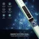 SUPRUS Electric Lighter Arc Windproof Flameless USB Rechargeable Lighter with Safety Lock for Candle BBQ Camping (Green)