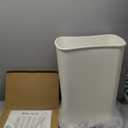 SIMPLI-MAGIC 79502 13 Gallon Touchless Sensor Trash Can, Rectangle Garbage Bin, Perfect for Home, Kitchen, Office, White