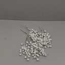 40 Pcs Artificial Berry Stems Branches, Christmas White Faux Holly Berries Picks Ornaments for Christmas Tree Wreath DIY Craft Decorations Holiday Home Decor (40, White)