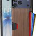 Smartish® iPhone 17 Pro Max Wallet Case - Wallet Slayer Vol. 1 [Slim + Protective] Credit Card Holder - Drop Tested Flip Hidden Card Slot Cover for Apple iPhone 17 Pro Max - Walnut Woods