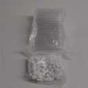 Hoteam 100 Pcs Clear Test Tubes with Lids Plastic Tube Plastic Vials for Scientific Experiments Party Supplies Birthday Candy Storage Seed Beads Powder Spice Liquid (White Lid,16 x 150 mm)