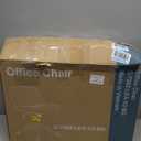 Darkecho Modern Beige 1 Criss Cross Chair with Wheels, Thick Padded PU Leather Cross Legged Wide Chair, Pocket Spring Cushion, Adjustable Computer Task Vanity Chair for Home Office