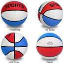 KUYOTQ Kids Youth Adult Size 3/4/5/6/7 (22/25.5/27.5/28.5/29.5") Basketball Premium Rubber or Faux Leather Basketball Indoor Outdoor Basketball for Boys Girls Womens Mens Basketball Gifts (Deflated)