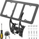 License Plate Holder Compatible with Tesla Model 3/Y(2017-2023), No Drill No Adhesives Front License Plate Bracket Mounting Kit with Anti-Theft Lock Design