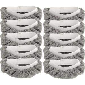 2 x 10 Pack Steam Mop Pads Compatible for Wagner Spraytech Bissell Steam Shot Comforday - Universal Reusable Washable Steam Cloth Accessories (Gray)