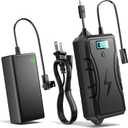 Battery Pack for Reclining Furniture with Charger, 2500mAh Universal Recliner Battery Pack Rechargeable with LED Display for Electric Recliner, Sofa, Couch, Lift Chair, 2-Pin Motion Furniture