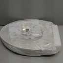 Elevated Toilet seat 3 inch, Elongated Toilet seat risers for Seniors, Slow Close, Heavy Duty, Never Loosen, Raised Toilet seat Elongated Bowl, White(18.5)