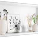 304 Stainless Steel Shower Niche, 24" X 12" Recessed Shower Shelf, Wet Area Wall Niche No Water Residue, White Recessed Storage