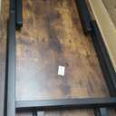 Need Folding Desk, 54 inch Large Computer Desk for Home Office, No Install Needed Study Student Writing Table Desk Workstation, Rustic Brown