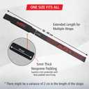 Outex Lifting Wrist Straps for Weightlifting  Heavy Duty Gym Straps with Neoprene Padding for Deadlifts, Powerlifting & Bodybuilding  Unisex Grip Support for Strength Training (Black-Red Silicone)