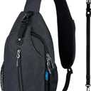 WATERFLY Crossbody Sling Backpack Sling Bag Travel Hiking Chest Bag Daypack
