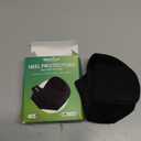 Welnove Gel Heel Protector Cups, Inserts Pads for Women Men, Plantar Fasciitis, Heels Spur Pain Relief, Achilles Tendonitis Dry Cracked Heel Support Cushion Black (Small  4.5-9 / M 5-8) 