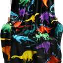 BOOPBEEP Kids Dinosaur Blanket for Boys Girls Room Decor Personalized Cute Toddler Throw Blanket Chiristmas Dinasour Birthday Year Old Gifts Toys 40x50