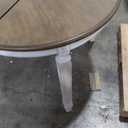 Signature Design by Ashley Realyn Oval Dining Room Extension Table, Seats 6, Antiqued 2-tone Finish, Wood, Distressed White