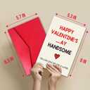 2 x TQDaiker Funny Valentine's Day Card for Boyfriend,Rude Valentines Day Card for Men Him,Naughty Valentine's Day Card for Husband Fiance,Envelope Included.