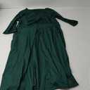 CLOCOR Women's Plus Size Midi Dress 3/4 Sleeve A-Line Swing Dress V Neck Flowy Casual Dresses XXL