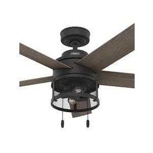 Dreo Smart Ceiling Fans with Lights, Low profile Ceiling Fan with Alexa/App, 52'' Dimmable Lighting & Color Tuning, RGB Ambient Light for Living Room, Game Room, Easy Installation, Quiet, Black